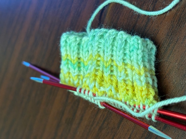 A Tiny Bit of Knitting